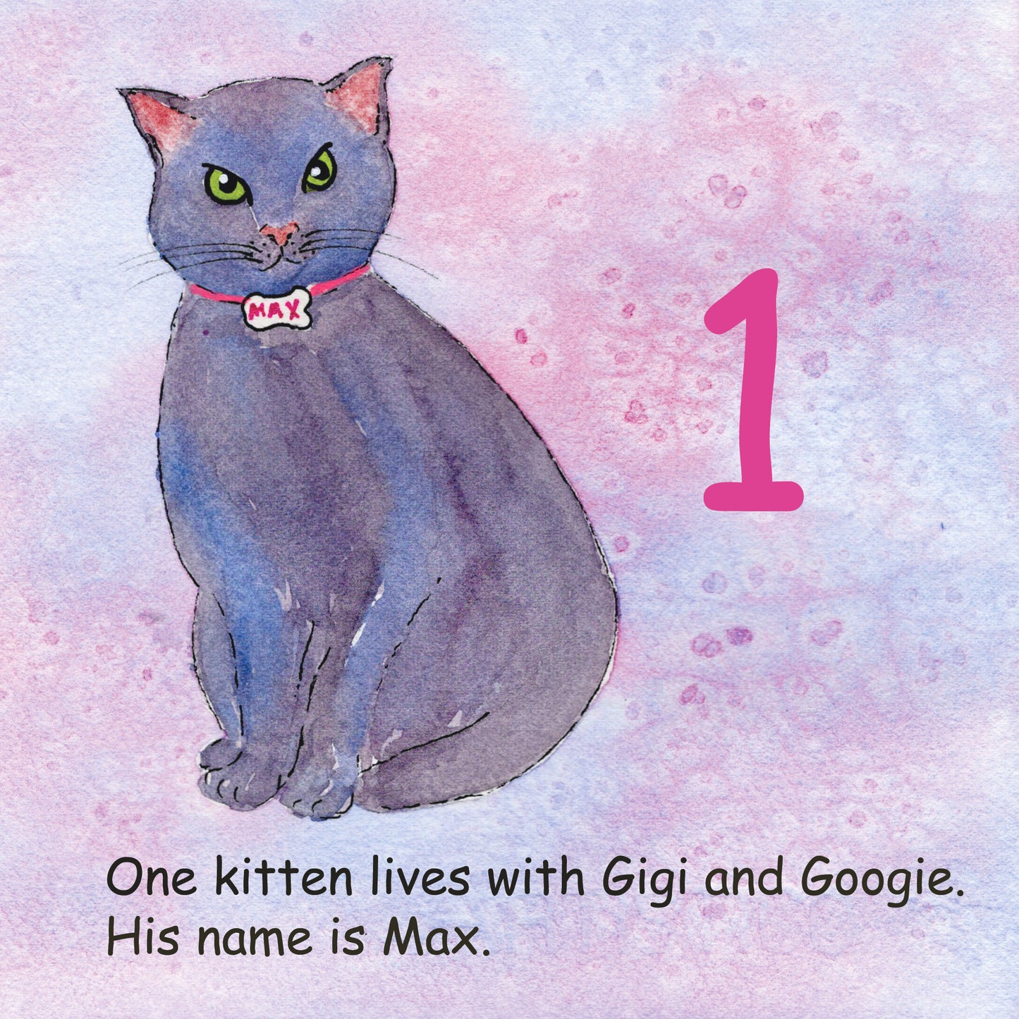 One kitten lives with Gigi and Googie.
