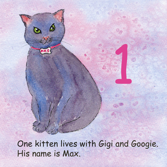 One kitten lives with Gigi and Googie.