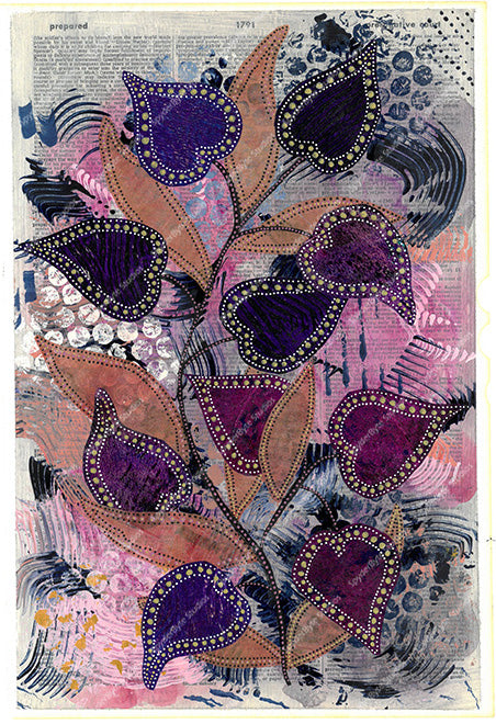 Branch of Spades. Dictionary page art print.