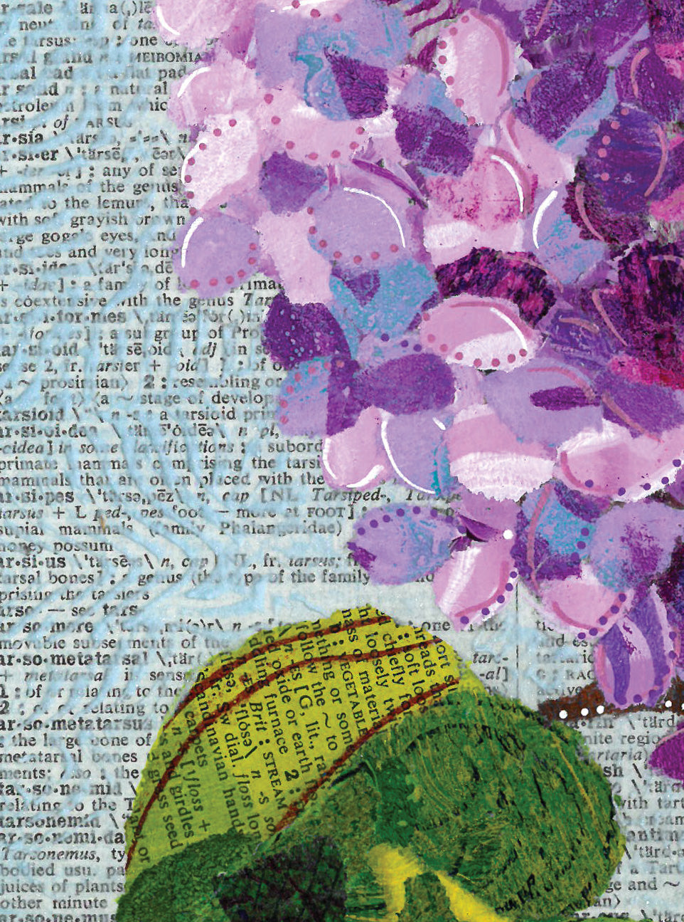 Lilac. Dictionary page art print.