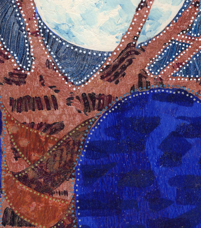 Moon when the Trees are Sleeping. Art Print.