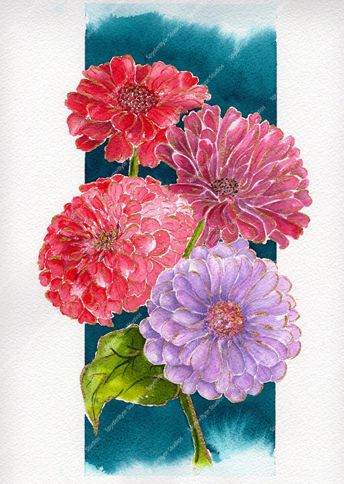 Zinnias. ORIGINAL