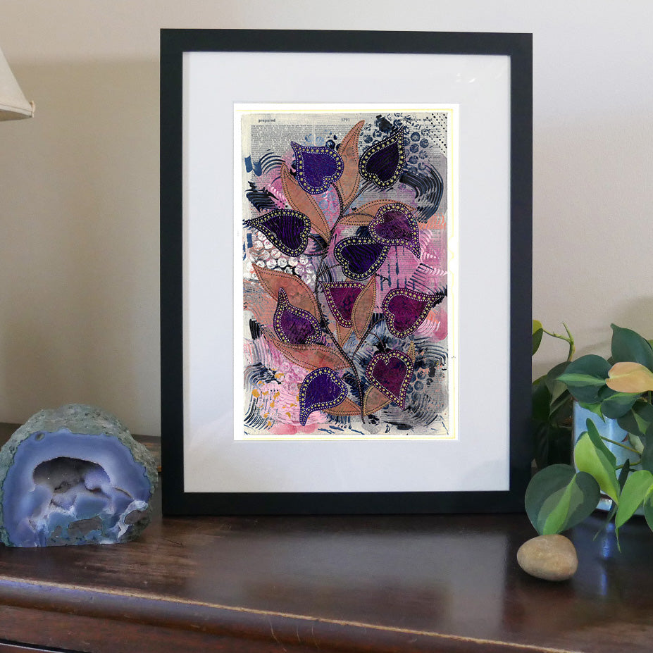 Branch of Spades. Dictionary page art print.