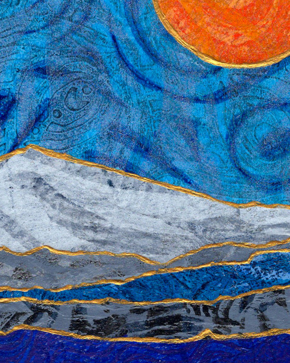 Moon Over Whiteface. Art Print.